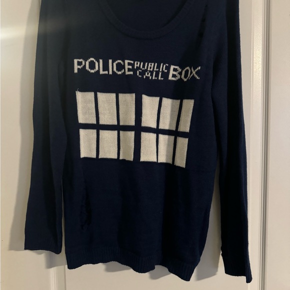 Doctor Who TARDIS Girls Sweater - Picture 6 of 8